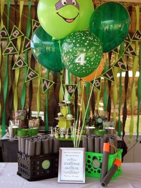 Ideas for Ninja Turtle Birthday Party