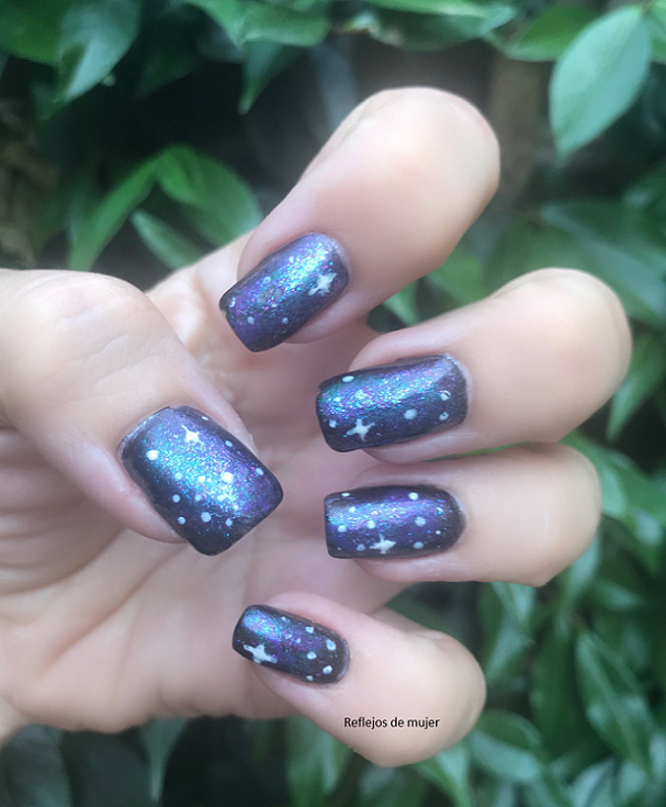 Manicura Galaxia: reto Esmaltandochallenge