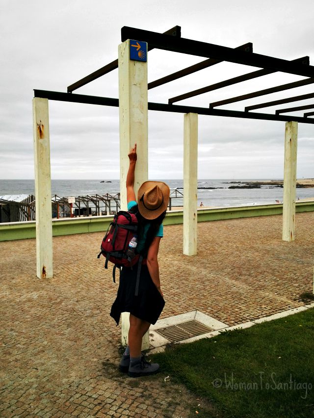 foto flecha camino portugues