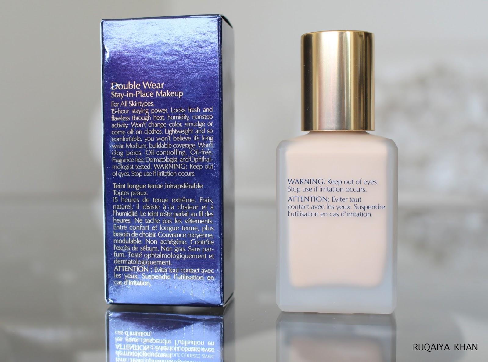 Ruqaiya Khan: Estee Lauder Double Wear Foundation in Tawny 3W1 Review and  Swatches