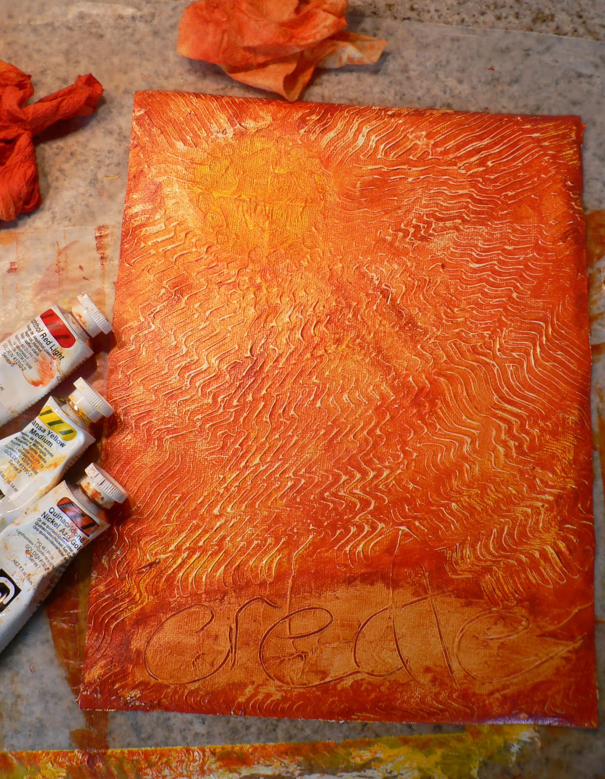 Creative Expressions: Textured Paint (a work in progress)