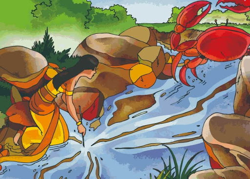 KISAH ANDEANDE LUMUT DAN YUYU KANGKANG SI KEPITING