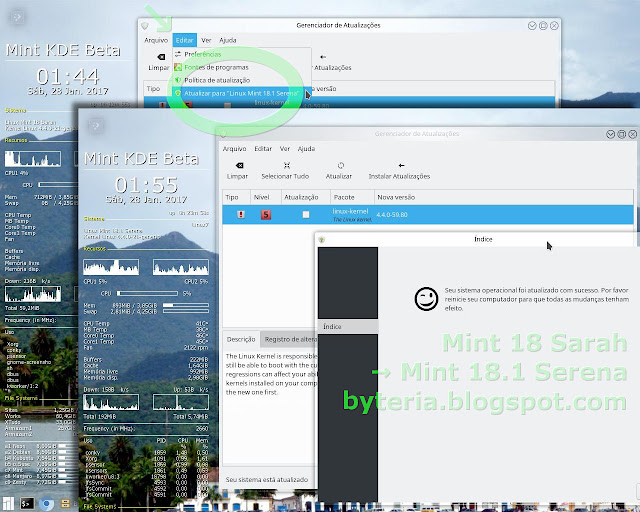 Upgrade do Linux Mint para 18.1 Serena