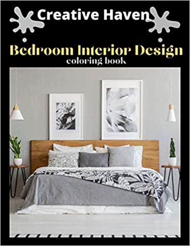 Livre de coloriage de design d'intérieur de chambre à coucher Creative Haven