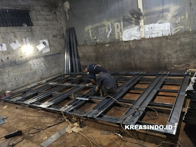 Pintu Ruko Besi Powder Coating pesanan Bu Miniwati di Cilegon Banten Pintu Ruko Besi Powder Coating pesanan Bu Miniwati di Cilegon Banten