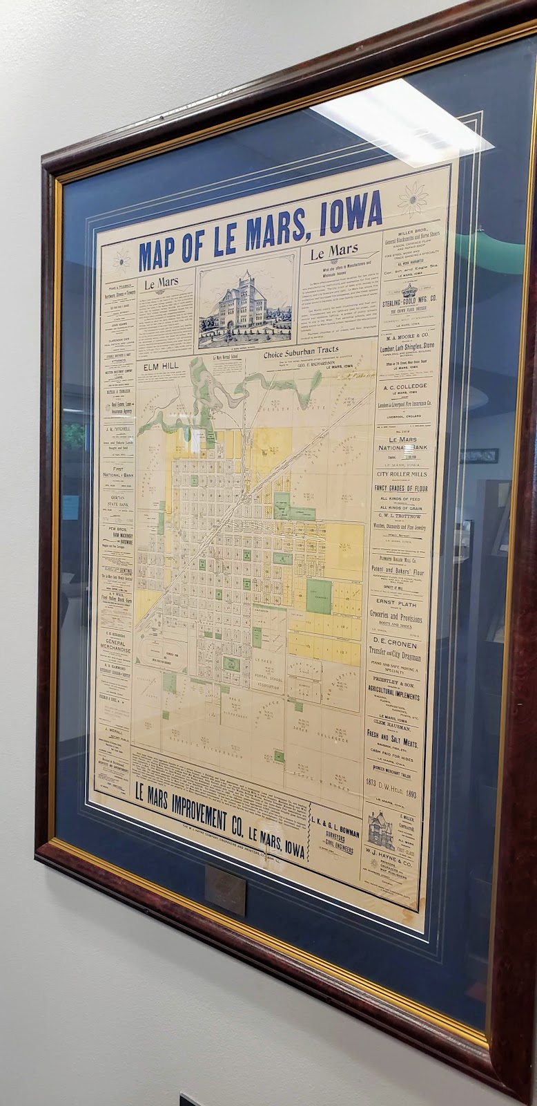 History and Culture by Bicycle Historic Map of Le Mars, Iowa