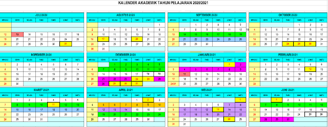 Download Kalender Pendidikan Tahun Pelajaran 2020 2021