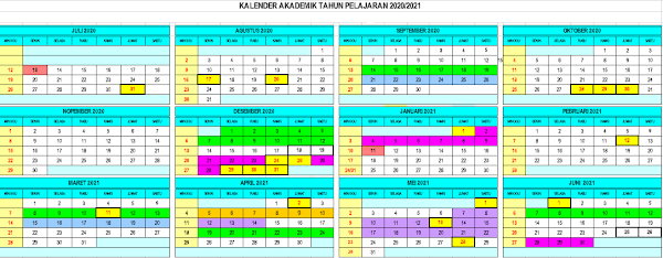 Download Kalender Pendidikan Tahun Pelajaran 2020/2021