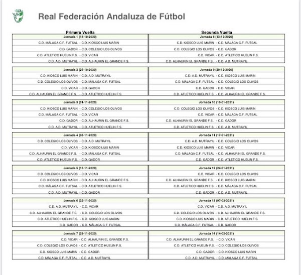 El Málaga CF Futsal ya conoce el calendario de la temporada 2020/2021