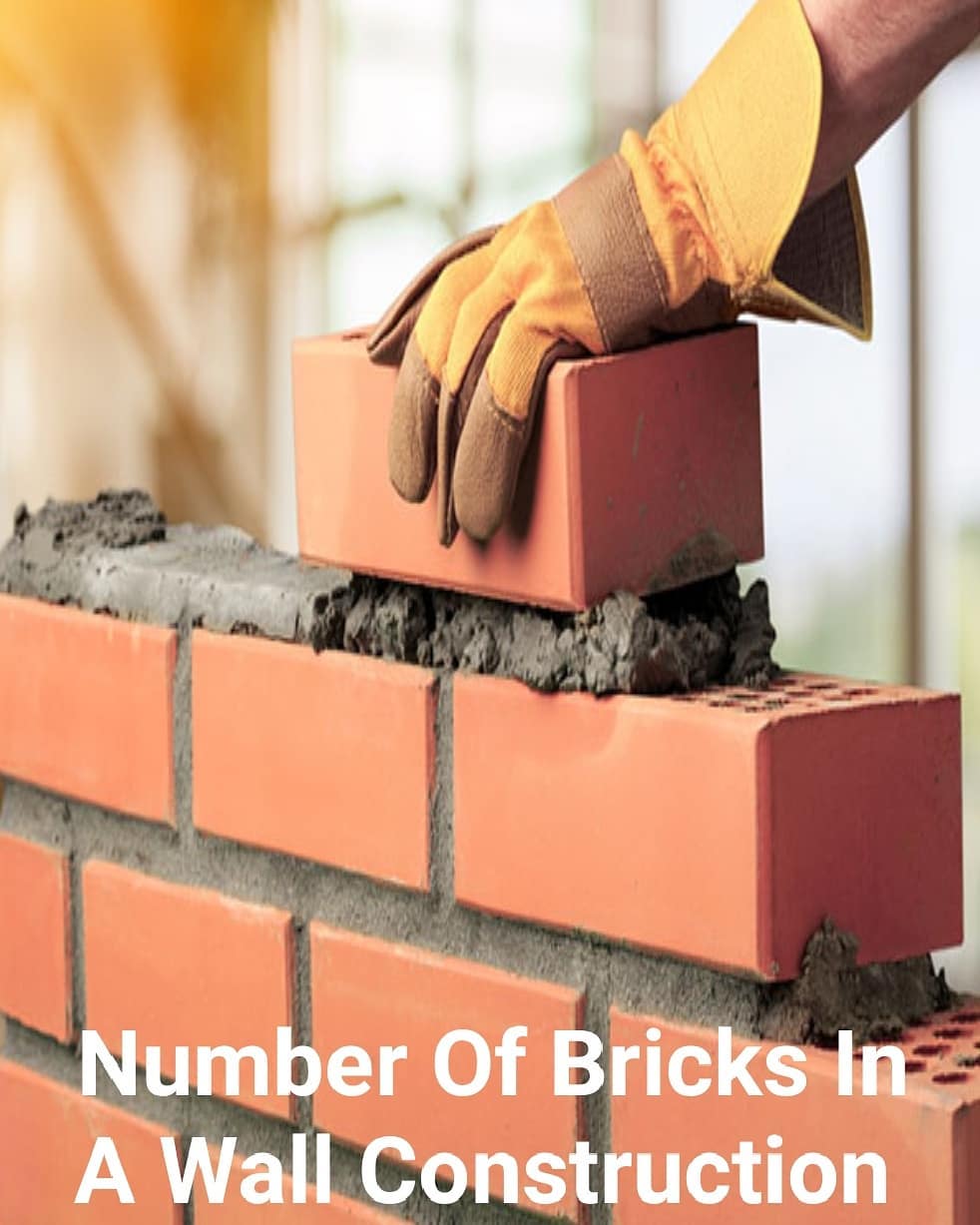 Estimate of the necessary number of bricks in a wall construction