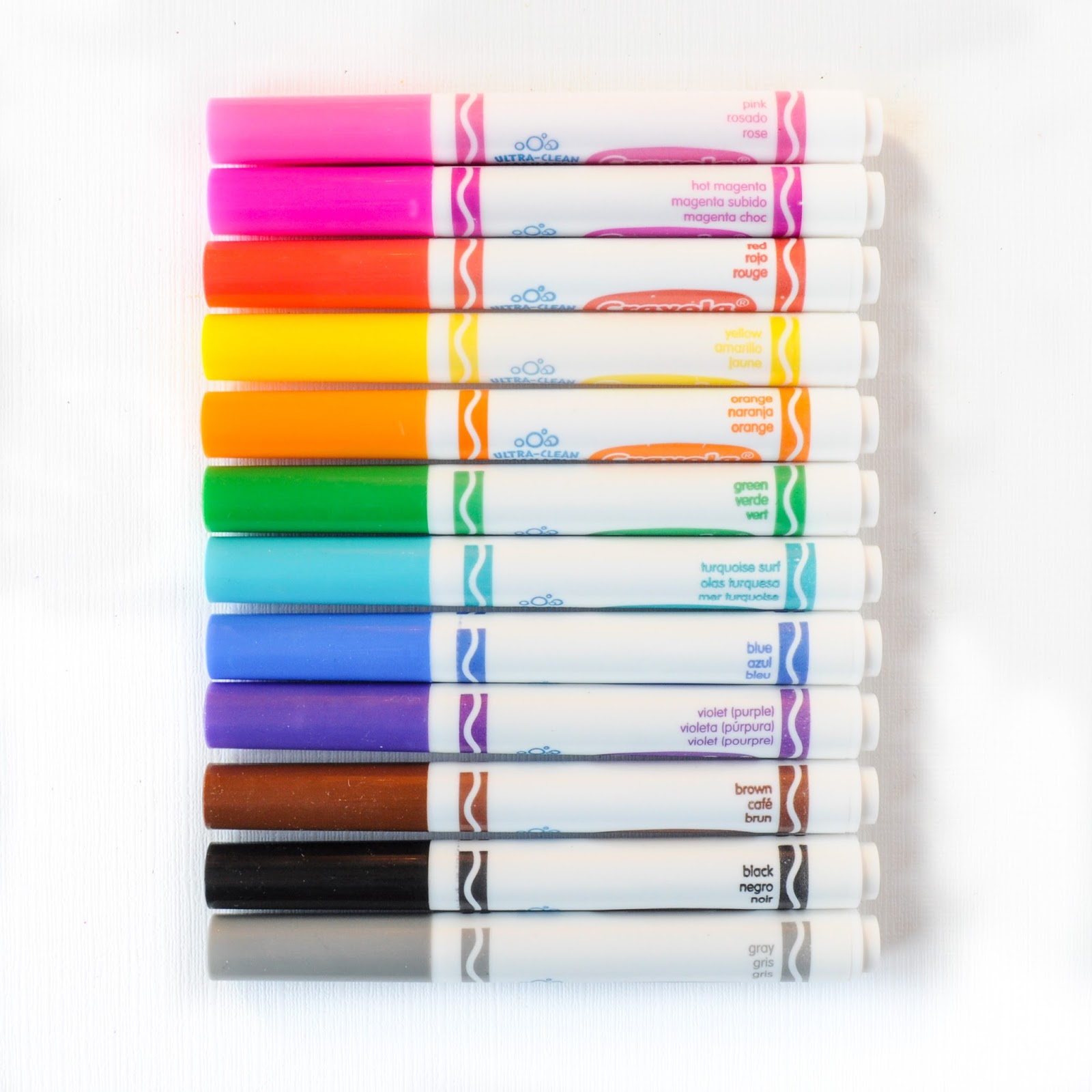 Crayola UltraClean Washable Markers Color MAX What's Inside the Box