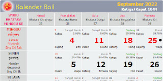 kalender bali september 2022 masehi - kanalmu