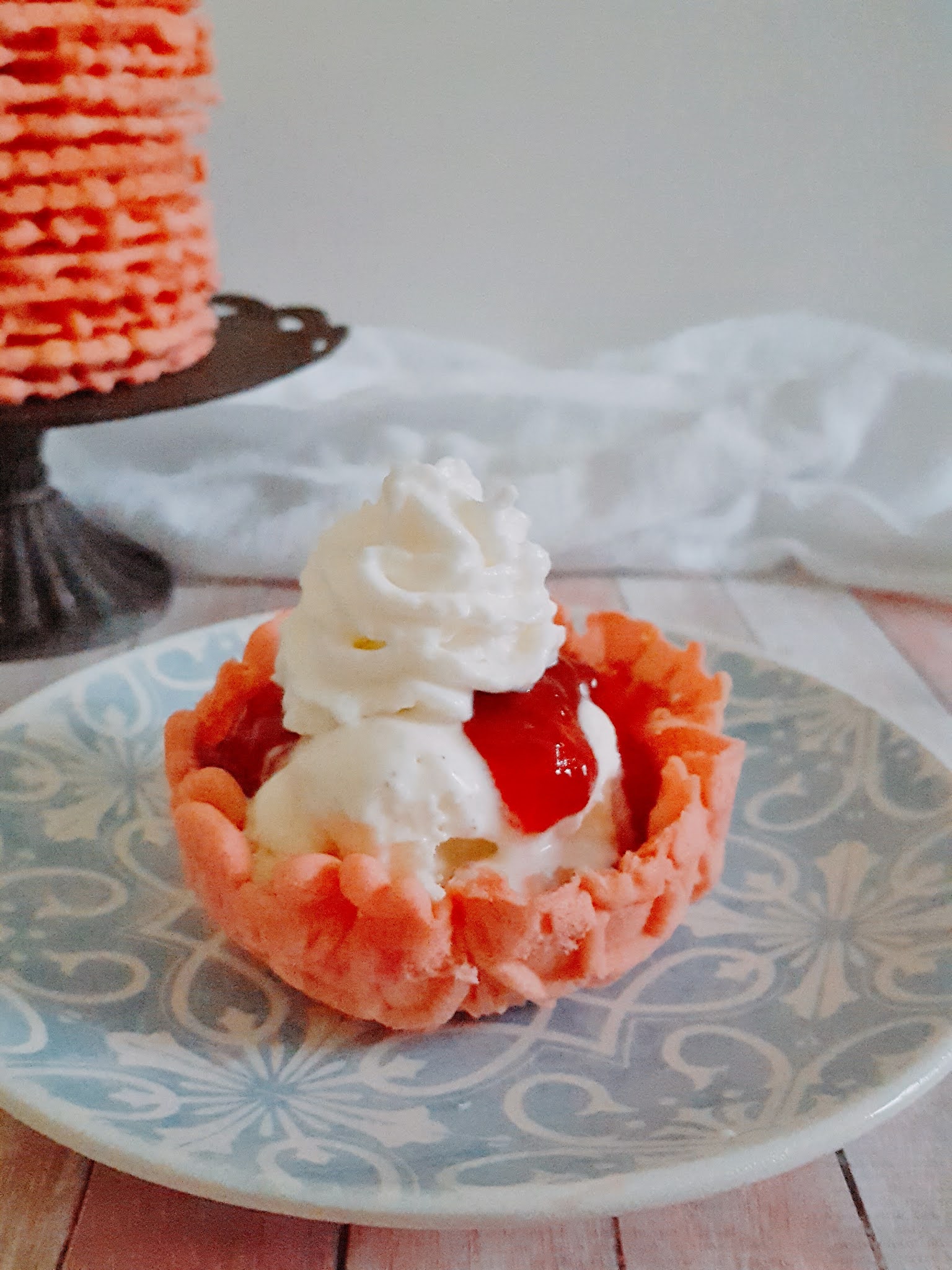 Strawberry Pizzelles