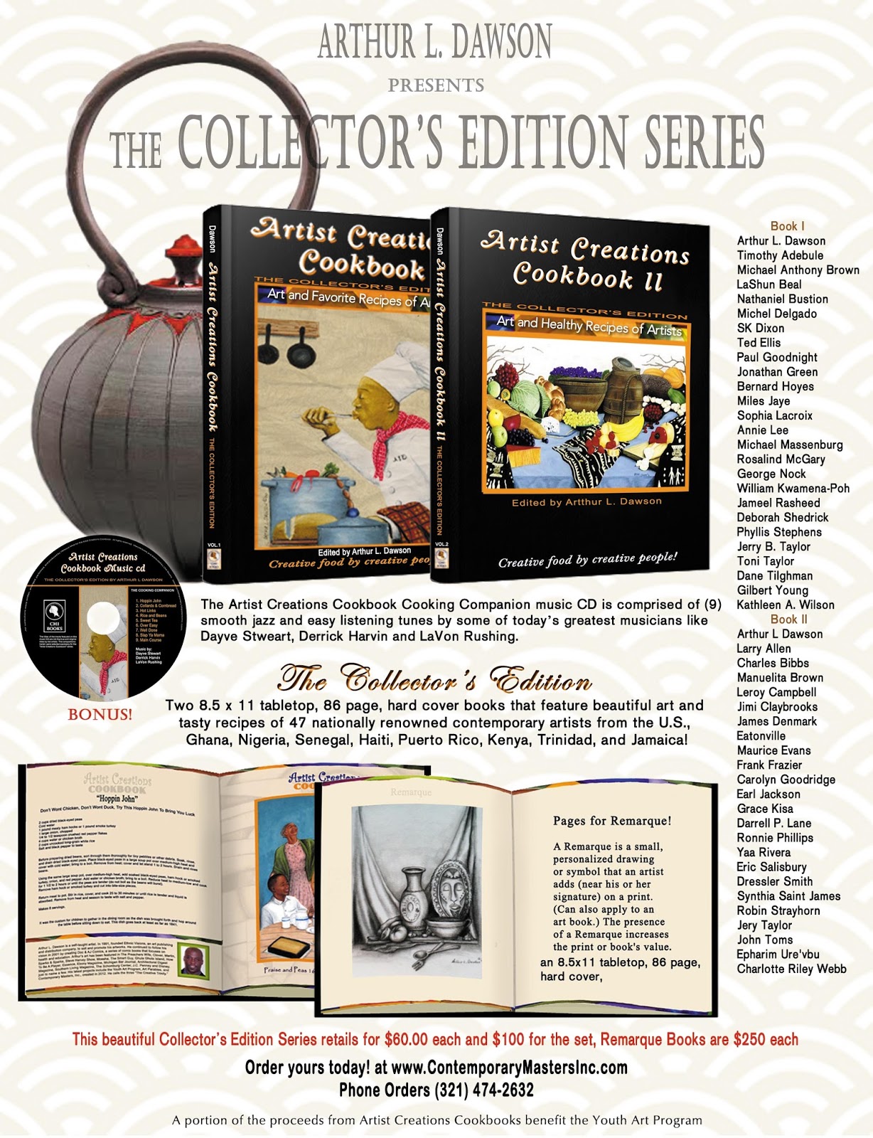 contemporary masters inc artist cookbook