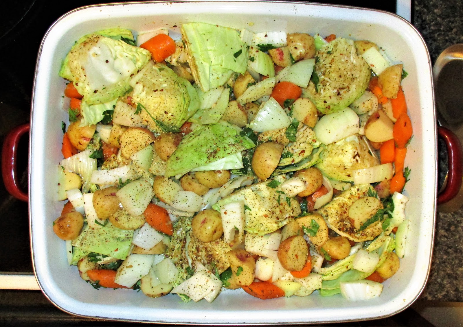 Christine's Cooking Pork Fest with Braised Cabbage, Carrots, Onion and