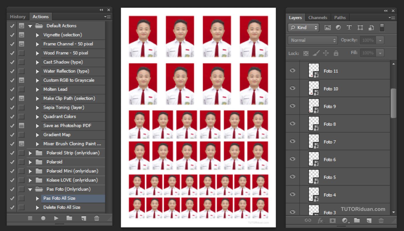 Cara CEPAT Cetak Pas Foto 4x6 3x4 2x3 dengan Action