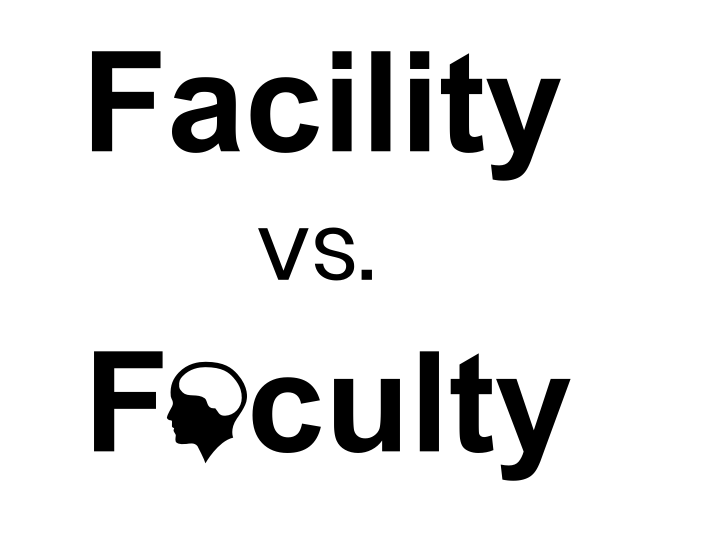 Facility vs. Faculty with mnemonic Make Your English Easy