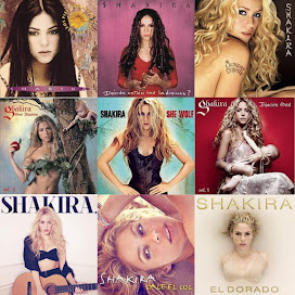 DISCOGRAFIA: SHAKIRA - 18 CDs, 1 SINGLE, 1 DVD E 1 BLU-RAY