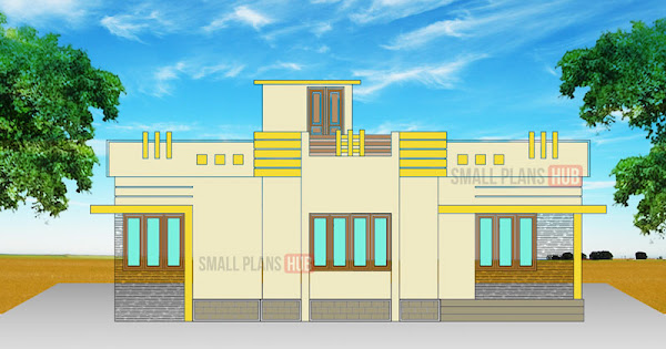 Two Kerala Style House Plans Under 1500 Sq.ft. with Full Plan and