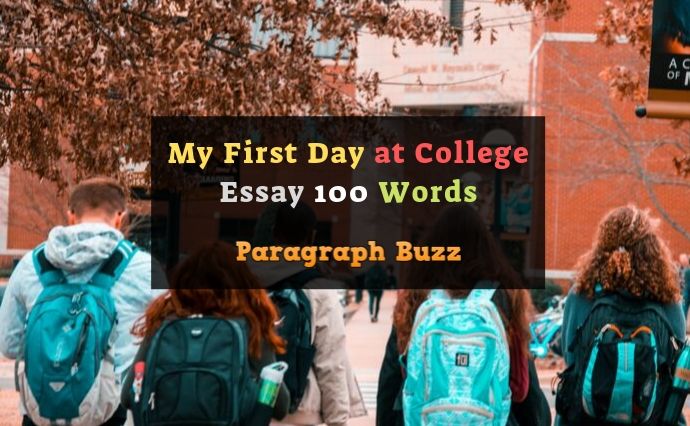 my first day at college essay 100 words