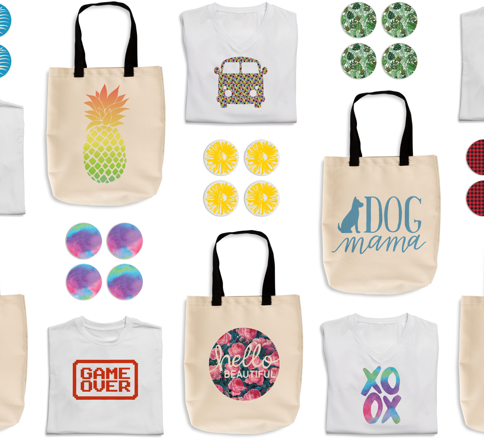 cricut infusible ink tote bag ideas