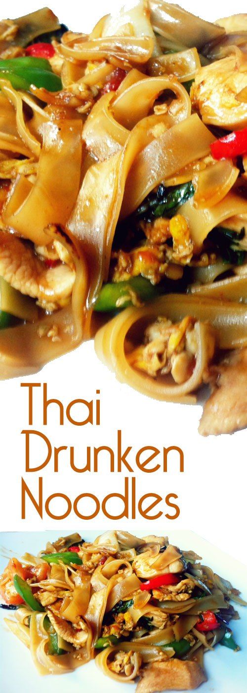 Thai Drunken Noodles Diet Healthy Recipe