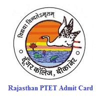 Rajasthan PTET Admit Card