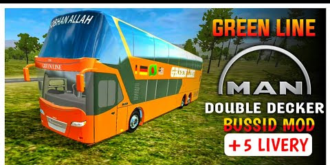 Mod Bus Green Line Man Double Decker Bussid