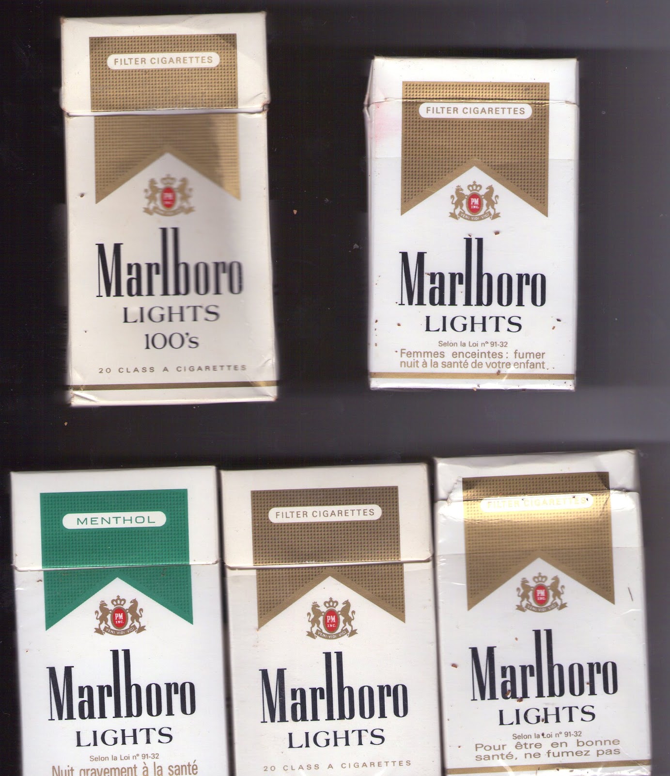 Ma Collection de paquets de cigarettes MARLBORO