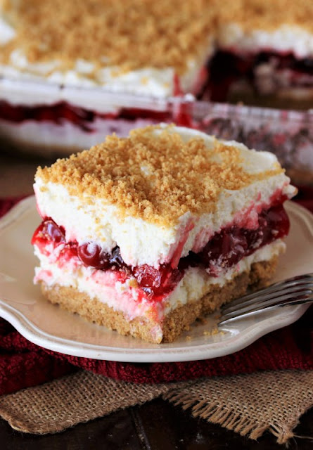 25+ All-Time Favorite No-Bake Desserts: Cherry Yum Yum Image