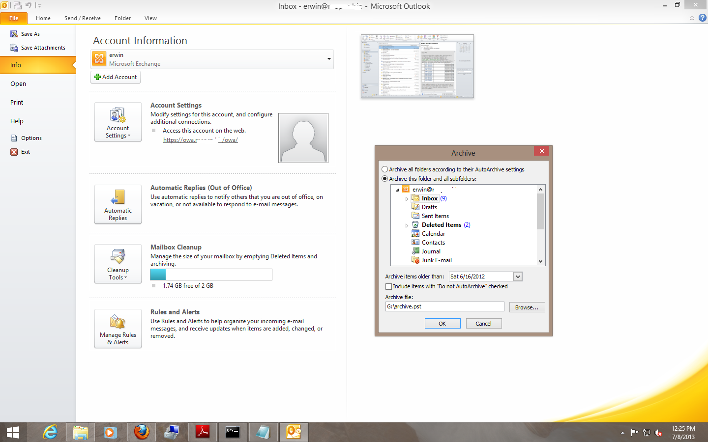 outlook archive outlook archive