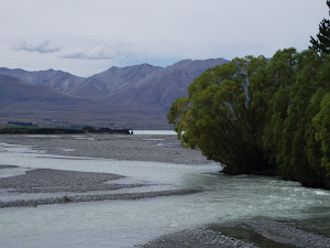 Río de glaciar Nueva Zelanda