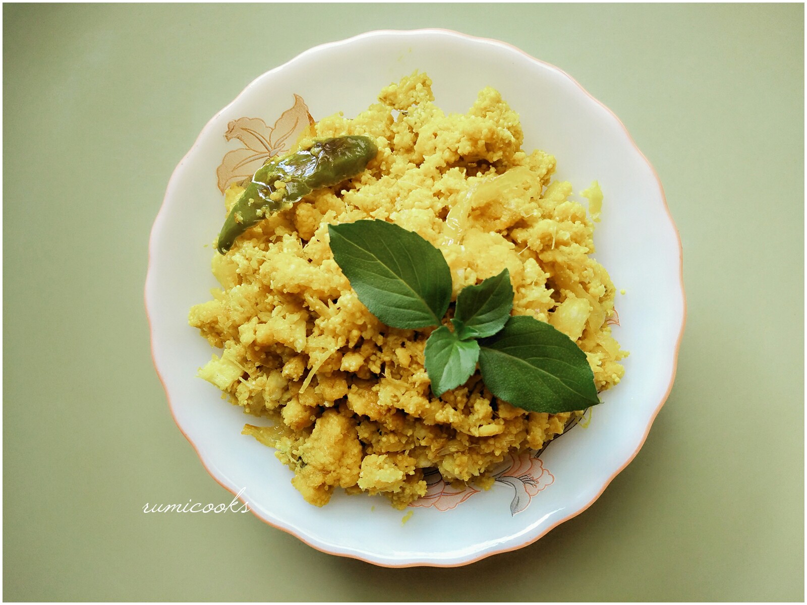 Fish Egg Bhurji Scrambled Fish Egg and Bamboo shoots