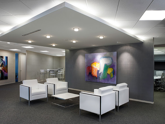 office waiting area with gray and white design office waiting area with gray and white design