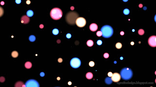 Twinkle Circle Bokeh Colorful Lights With Black Background Color