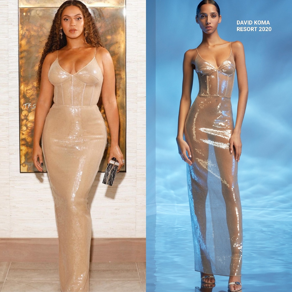 Instagram Style Beyonce in David Koma at the Shawn Carter Foundation Gala