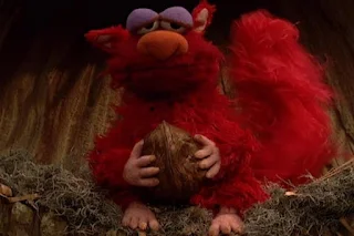 Dorothy imagines Elmo as a sleeping squirrel. Sesame Street Elmo's World Sleep Tickle Me Land