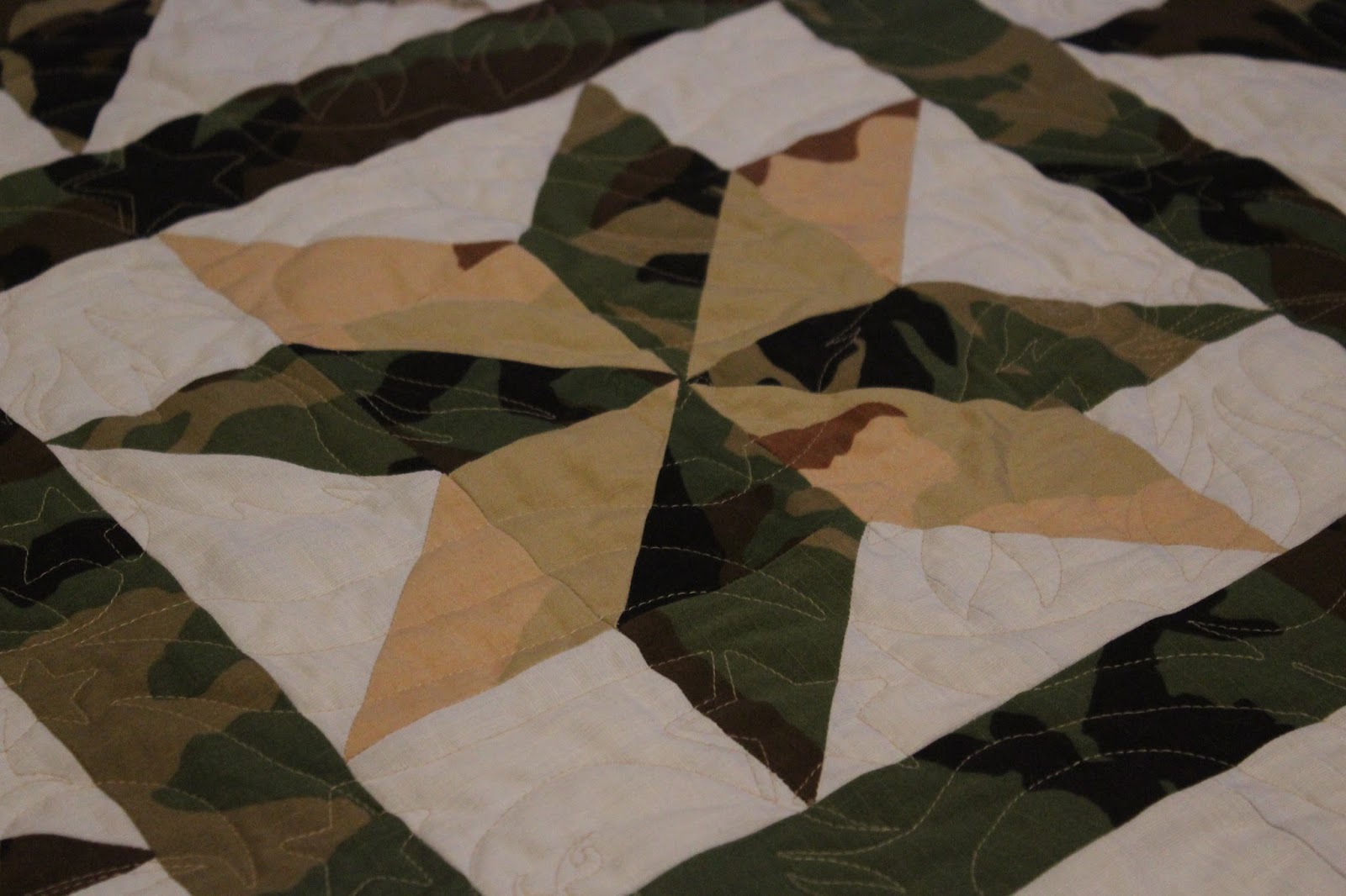 Scrap Dive Quilts Military Uniform Quilt Complete