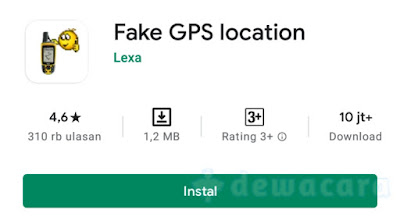 download dan install fake gps