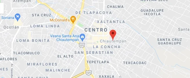 Chiautempan Municipio Mapa de Calles y Como llegar
