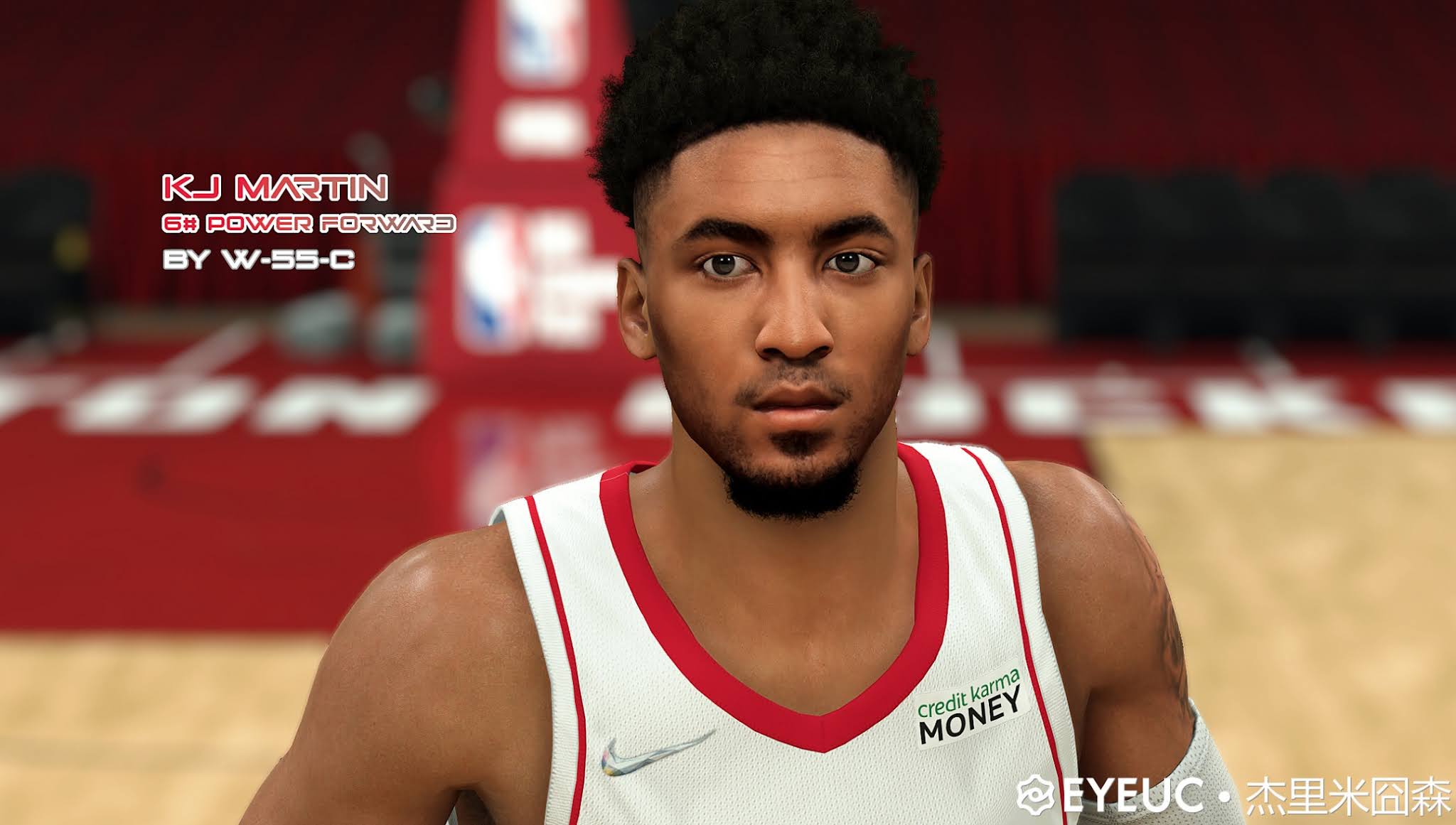 NBA 2K22 Kenyon Martin Jr. Cyberface Update and Body Model by