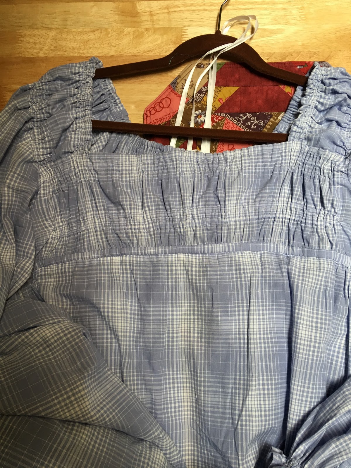 Sew Modern Sew Historical: My plaid Mantua Maker Regency Gown 1810-1 Review