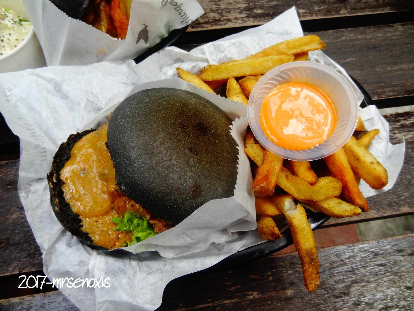 Me as MrsEnoxis Lunch Burger Lab Cyberjaya