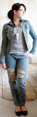 Outfit How to style a Boyfriend Jeans - Teil 11: Jeans & Jeans 