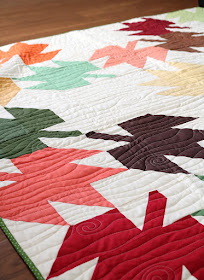Modern Maples quilt in Riley Blake solids
