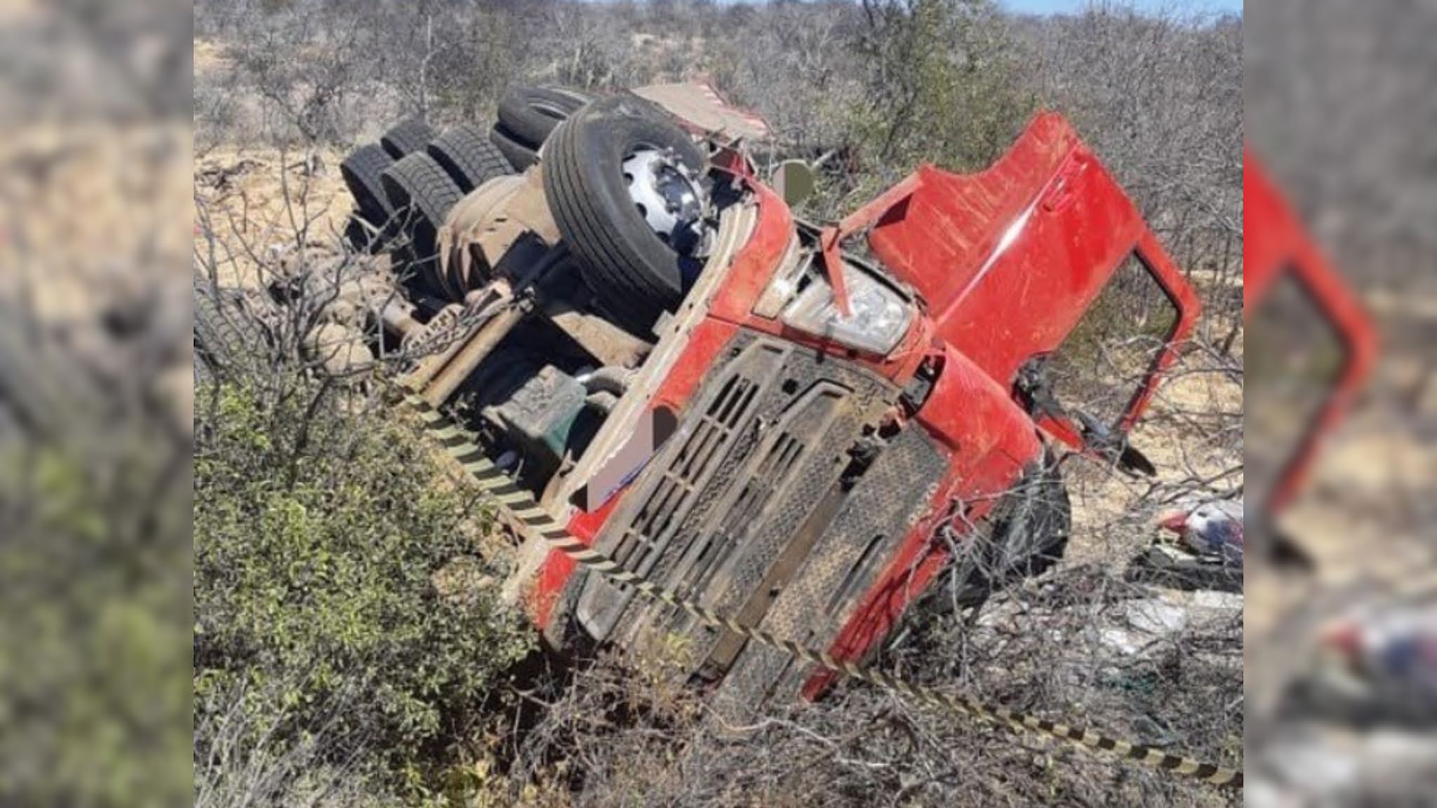 Motorista morre após perder controle de carreta e tombar na BR-316, em Floresta