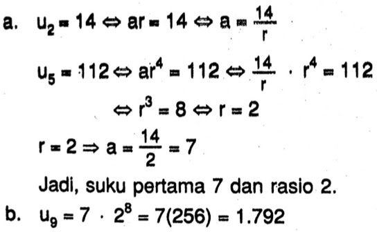 Diketahui Suatu Barisan Geometri Dengan Suku Ke 2 Adalah 14 Dan Suku Ke 5 Adalah 112 Tentukan Mas Dayat Diketahui Suatu Barisan Geometri Dengan Suku Ke 2 Adalah 14 Dan Suku Ke 5 Adalah 112 Tentukan Mas Dayat