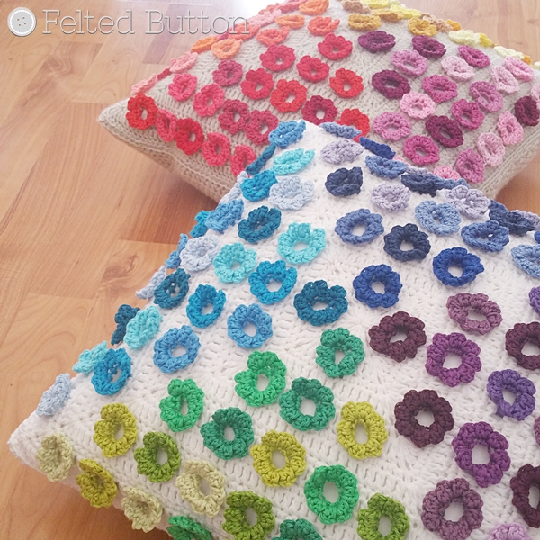 Afremov Pillow Crochet Pattern by Susan Carlson of Felted Button