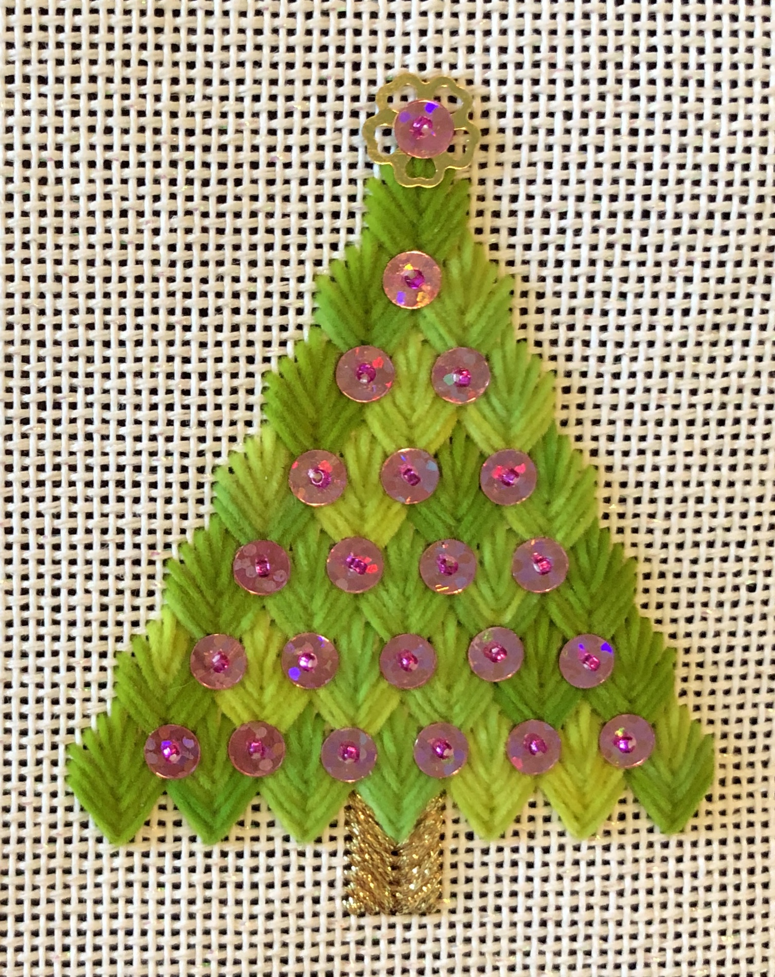EyeCandy Needleart New Free Chart Design "Sparkle Tree"!