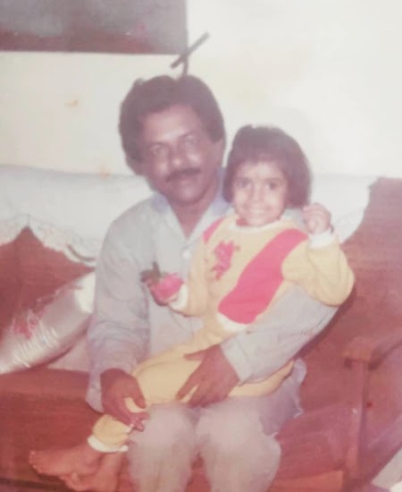 Wonder Munna with Father childhood pic